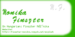 monika finszter business card